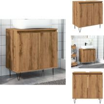 Vidaxl - Armoire de salle de bain chêne artisanal 58x33x60 cm - Armoire De Salle De Bain - Armoires De Salle De Bain - Armoire - Armoire Pour Salle