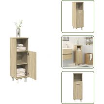 Vidaxl - Armoire de salle de bain chêne sonoma 30,5x30x95 cm - Armoire De Salle De Bain - Armoires De Salle De Bain - Armoire De Rangement De Salle