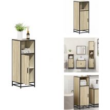 Vidaxl - Armoire de salle de bain chêne sonoma 35x37,5x100 cm - Armoire De Salle De Bain - Armoires De Salle De Bain - Armoire De Rangement De Salle