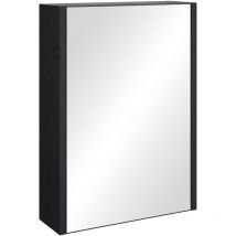 Armoire de salle de bain Cuba 40 x 13 x 55 cm - Bois noir - Armoire de toilette Salle de bain