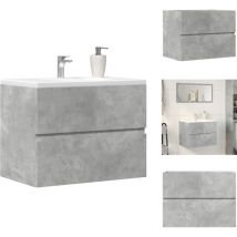Armoire de salle de bain gris béton bois d'ingénierie - Armoire De Salle De Bain - Armoires De Salle De Bain - Placard De Lavabo De Salle De Bain