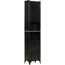 Armoire de salle de bain, Meuble de salle de bain,Colonne de bain 40x27x180 cm fer et bois de manguier WFE602507 Maison Chic