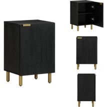 Armoire de salle de bain noir 38x33x58 cm bois d'ingénierie - Armoire De Salle De Bain - Armoires De Salle De Bain - Armoire - Armoire Pour Salle De