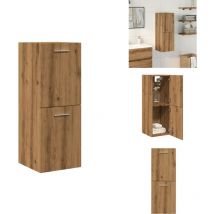 Vidaxl - Armoire de salle de bain suspendue chêne artisanal 30x30x80 cm - Armoire Suspendue De Salle De Bain - Armoires Suspendues De Salle De Bain