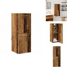 Vidaxl - Armoire de salle de bain suspendue vieux bois bois d'ingénierie - Armoire Suspendue De Salle De Bain - Armoires Suspendues De Salle De Bain