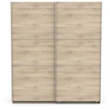 Demeyere - Armoire 2 portes coulissantes - ghost - Chêne - 178,1 x 59,9 x 203 cm