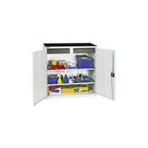 Stumpf - Armoire d'outillage/Servante de machine H1000xl1000xP500 mm 2 tiroirs, 2 tablettes gris clair, 7035/gris clair, 7035