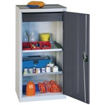 Stumpf - Armoire d'outillage/Servante de machine H1000xl500xP500 mm 1 tiroir, 2 tablettes gris clair, 7035/bleu gentiane, ral 5010