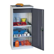 Stumpf - Armoire d'outillage/Servante de machine H1000xl500xP500 mm 1 tiroir, 2 fonds gris clair, ral 7035/gris clair,RAL 7035