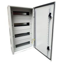 Em Distribution - Armoire électrique métallique 48 modules (4x12) 600x320x175mm étanche IP54 - avec rail din