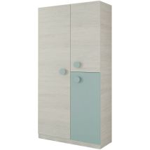 Ventemeublesonline - Armoire Avec 3 Portes - 200 X 90 X 52 Cm