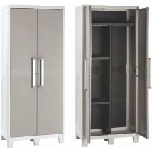 Armoire du support de résine avec 2 étagères latérales et 2 effets en métal urbain xl Effet métallique Toomax