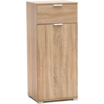 Armoire interne 1 porte et 1 tiroir dans une ligne classique bilaminée anobli BurlyWood - BurlyWood