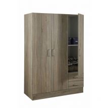 Composad - Kit penderie 3a+2c cm.119,5x46,5x184,5h rovere s.