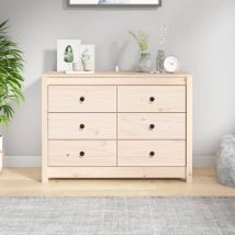 Avimac - Armoire latérale 100x40x72 cm Bois de pin massif