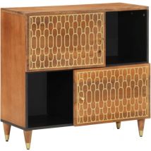 Armoire latérale 80x33x75 cm bois massif de manguier Vidaxl