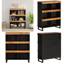 Vidaxl - Armoire latérale 85x33x107 cm bois massif d'acacia - Tablette De Nuit Industrielle - Table De Chevet Acacia - Meuble De Chambre - Rangement