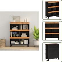 Vidaxl - Armoire latérale 85x33x107 cm bois massif d'acacia - Tablette De Nuit Industrielle - Table De Chevet Acacia - Meuble De Chambre - Rangement