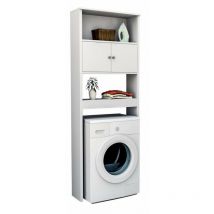 Meuble Lave-Linge 2 Portes Blanc