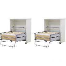 Armoire lit d'appoint escamotable Pisolo (Lot de 2)