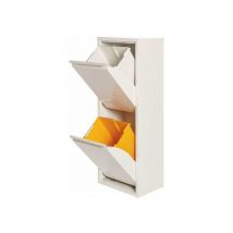 Jobgar - Poubelle recyclage 2 tiroirs - Blanc mat