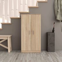 Mobimarket - tagère à chaussures 108 cm blanc mat avec deux portes - Russia