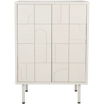 Boite A Design - Armoire, Meuble de rangement 100 x 70 cm en bois Funk Beige en Wood
