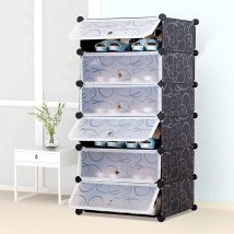 Skecten - 6 Niveaux Armoire Étagère à Chaussures Pas Cher diy Meuble Armoire de Rangement l 45 x l 36 x h 105 cm