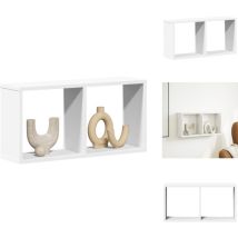 Armoire murale 60x16x30 cm blanc bois d'ingénierie - Armoire Murale - Armoires Murales - Armoire Murale Flottante - Meuble tv Mural