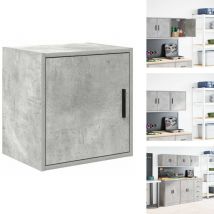 Armoire murale de garage gris béton bois d'ingénierie - Armoire Murale De Garage - Armoires Murales De Garage - Armoire - Armoire De Rangement De
