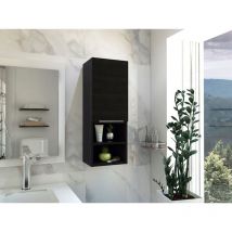 Tuhome Concept - Armoire murale de salle de bains Mila, 81.7118 cm al x 29.972 cm an x 25.5016 cm p , Noir