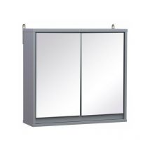 Armoire murale miroir Munich pour salle de bain gris