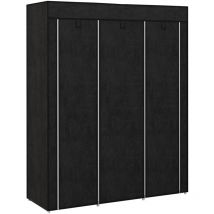 Armoire penderie multi-rangement donna noire