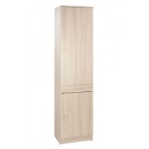 Sarmog - Armoire polyvalente à deux portes et un tiroir Orme Clair 46x34x h183 cm
