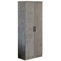 Webmarketpoint - Armoire polyvalente Gabriella 180 cm béton