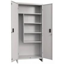 Prometal - Portascope de garde-robe 2 portes cm.179x80x40 en kit