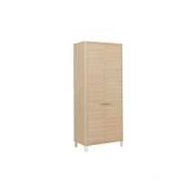 Gautier - Armoire haute portes battantes chêne l 80 x h 188 cm - Absolu