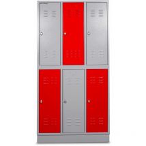 Mw Tools - Armoire robuste à 6 casiers LOK32VG