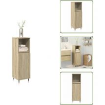 Vidaxl - Armoire salle de bain chêne sonoma 30x30x100 cm - Armoire De Salle De Bain - Armoires De Salle De Bain - Armoire De Rangement De Salle De