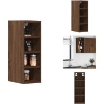 Armoire suspendue chêne marron 20x29,5x60 cm bois d'ingénierie - Armoire Suspendue - Armoires Suspendues - Armoire De Cuisine - Armoire De Rangement