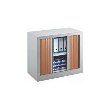 Armoires à rideaux Eco-conçue Décor Monobloc merisier h 70 x L120