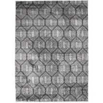 Thedecofactory - armoni - Tapis à poils courts à motifs losanges gris 133x190