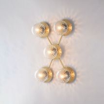 Bonetti Illumina - Armonia - Plafonnier en fer bronzé brossé 5 lumières L.62 x 42 - BL285-PL5-BRZ