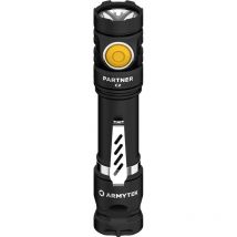 Armytek - Partner C2 Magnet usb White led Lampe de poche avec clip ceinture, avec étui à batterie 1100 lm 118 g V309873