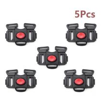Readcly - Arnés Hebilla de correa de plástico para silla alta Clip de arnés de seguridad de 5 puntos 25 mm (negro)