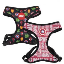 Marvel - Cerdá - For Fan Pets - Práctico Arnés Estampado con Motivos y Tejido Resistente Fabricado en Poliéster 100%, con Enganche Metálico y Adorno