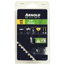 Arnold - Chaîne de tronçonneuse 3/8', 1,3 mm - 45 maillons d'entraineurs- gouges demi-rondes