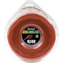 Trimmer Filo af 3,10, 2 mm x 97,5 m, rotondo, ritorto, rosso, 1082 – U5 – 2098 - Arnold