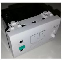 22339 Shaver socket 3 modules Lumière - white - Arnould