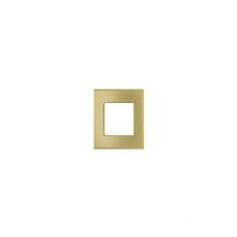 Arnould - 22760 Zierplatte aus satingoldenem Metall – 2 Module – S.Light